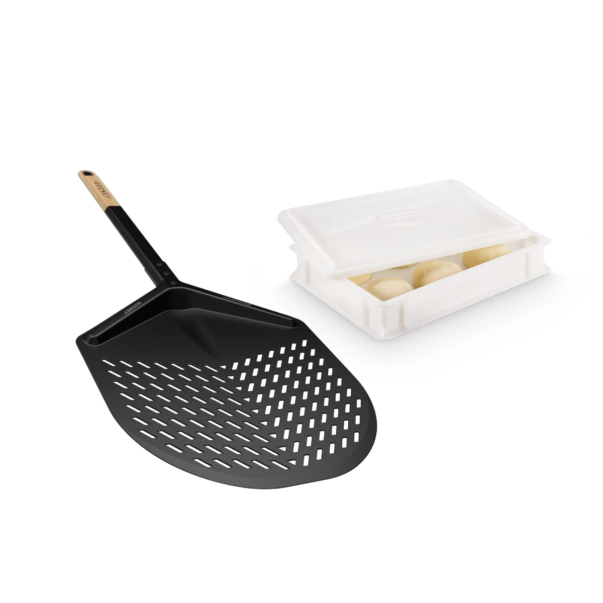 Balance Pizzaschieber 14" inkl. Pizzaballenbox m. Deckel