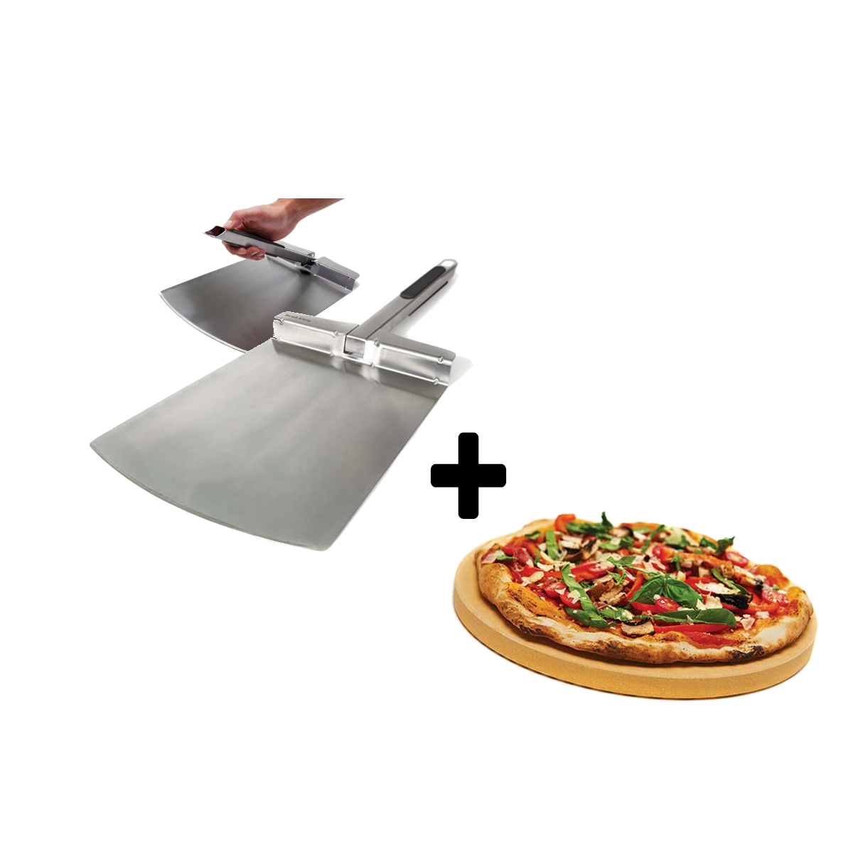 Broil King Pizza-Macher Set/ Pizzastein+Pizzaschieber klappbar