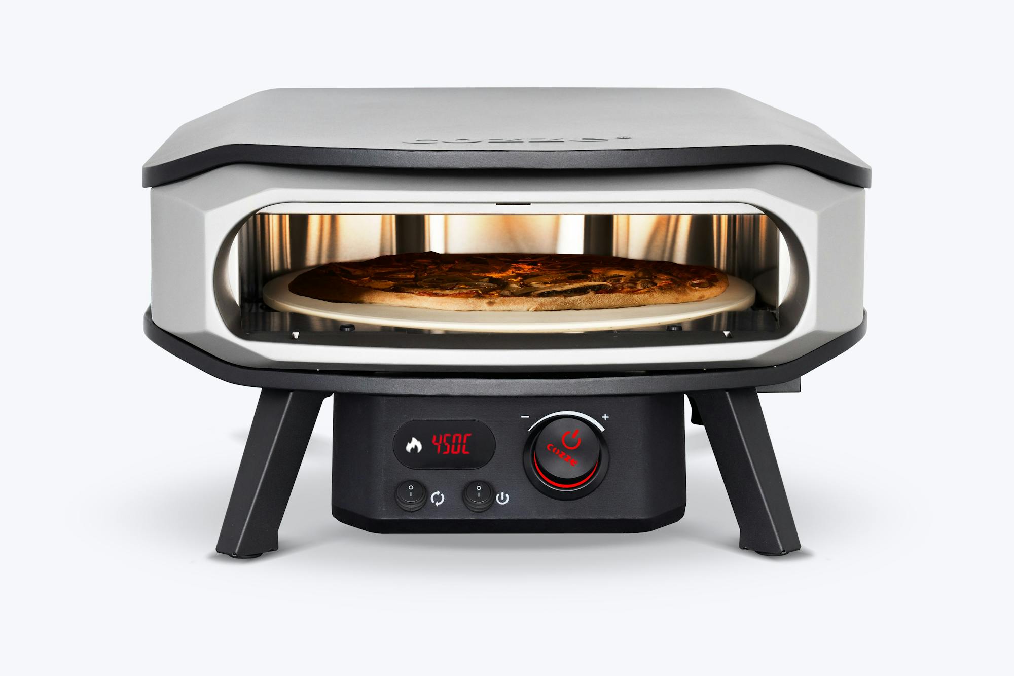 Cozze® 17"" Elektro-Pizzaofen ROTATE INDOOR mit Pizzastein , 230 V/2200W, digitales Wärmemanagement