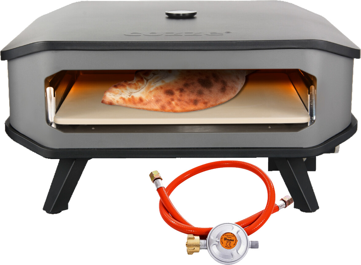17 Pizza-Gas-Ofen Profi bis 450 Grad inklusive Thermometer