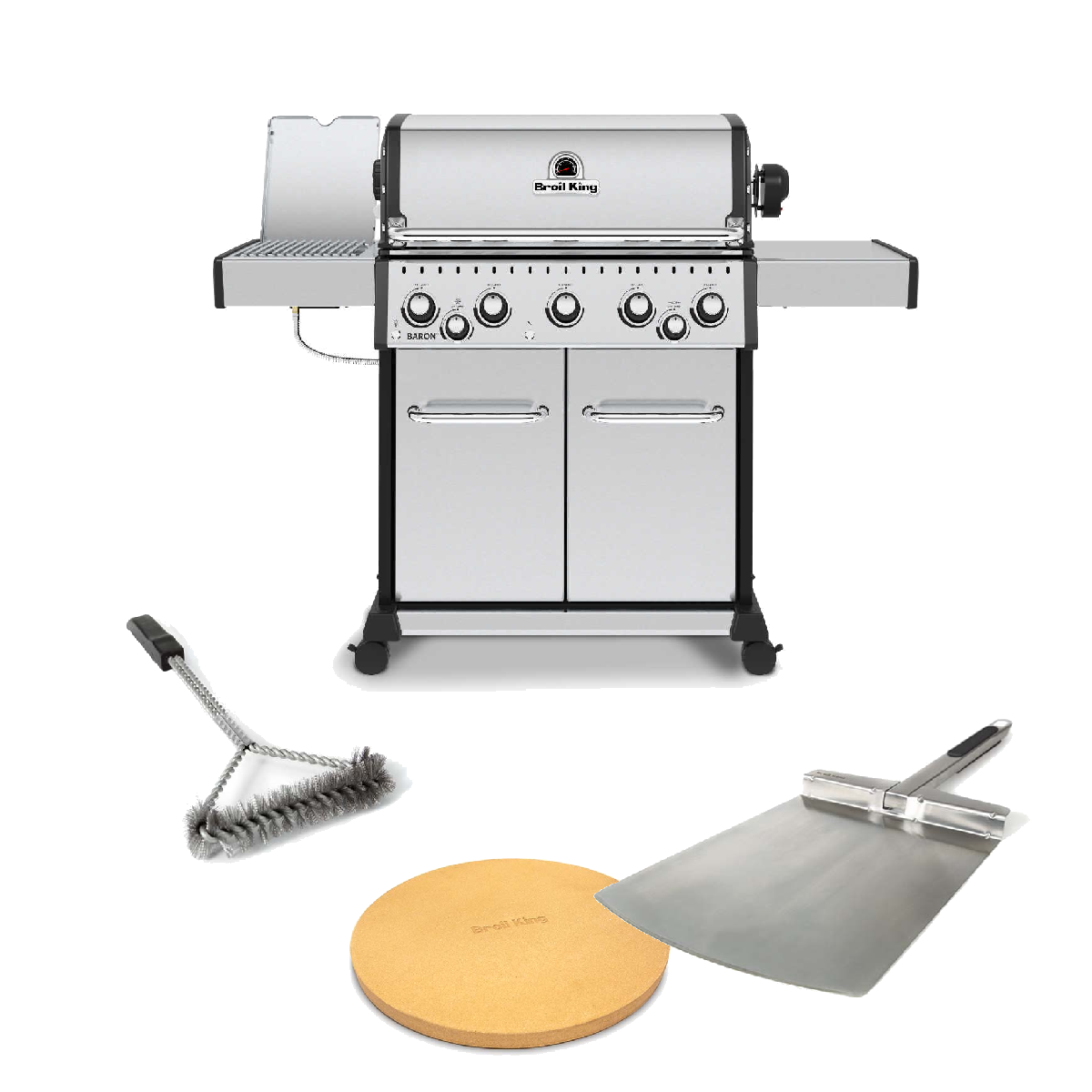 Baron™ S 590 IR inkl. Drehspiess inkl. Pizzastein, Pizzaschieber & Reinigungsbürste