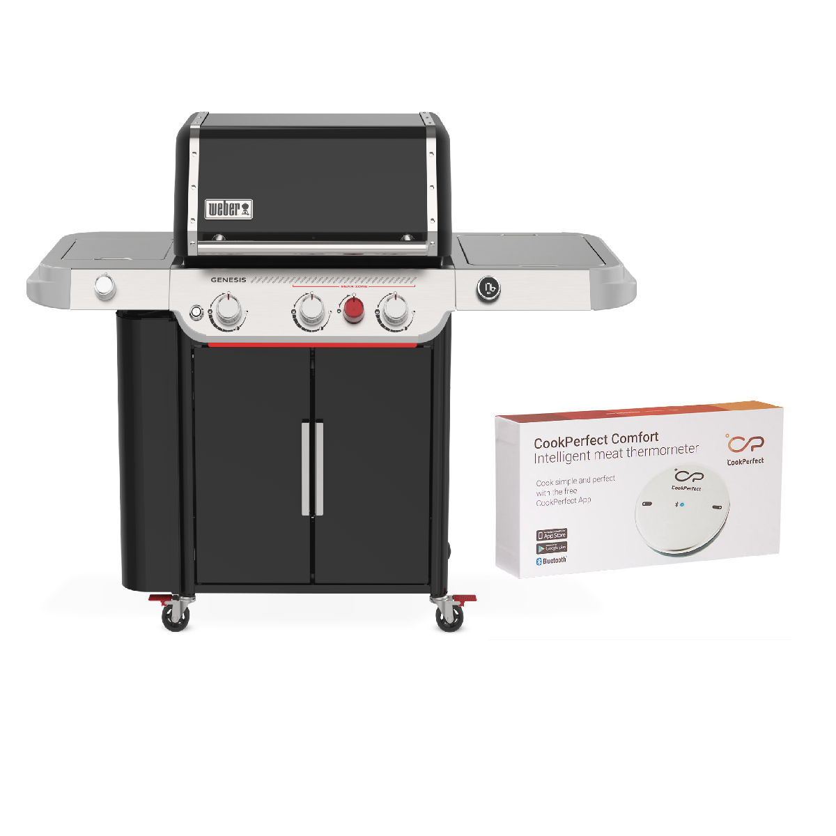 Weber Genesis EP-335W Gasgrill Modell 2025 inkl. Kabellosem Grillthermometer CookPerfect