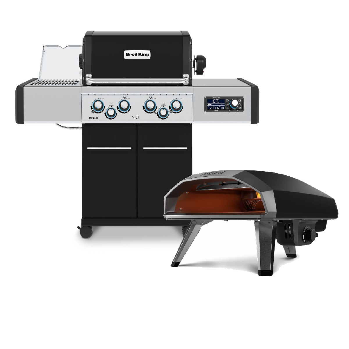 REGAL Q 490 IR m. Drehspieß inkl. Ooni 14" Gas Pizzaofen Koda 2