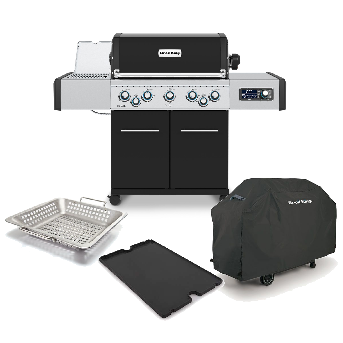REGAL Q 590 IR inkl. Gussplatte, Abdeckhaube & Gemüsewok