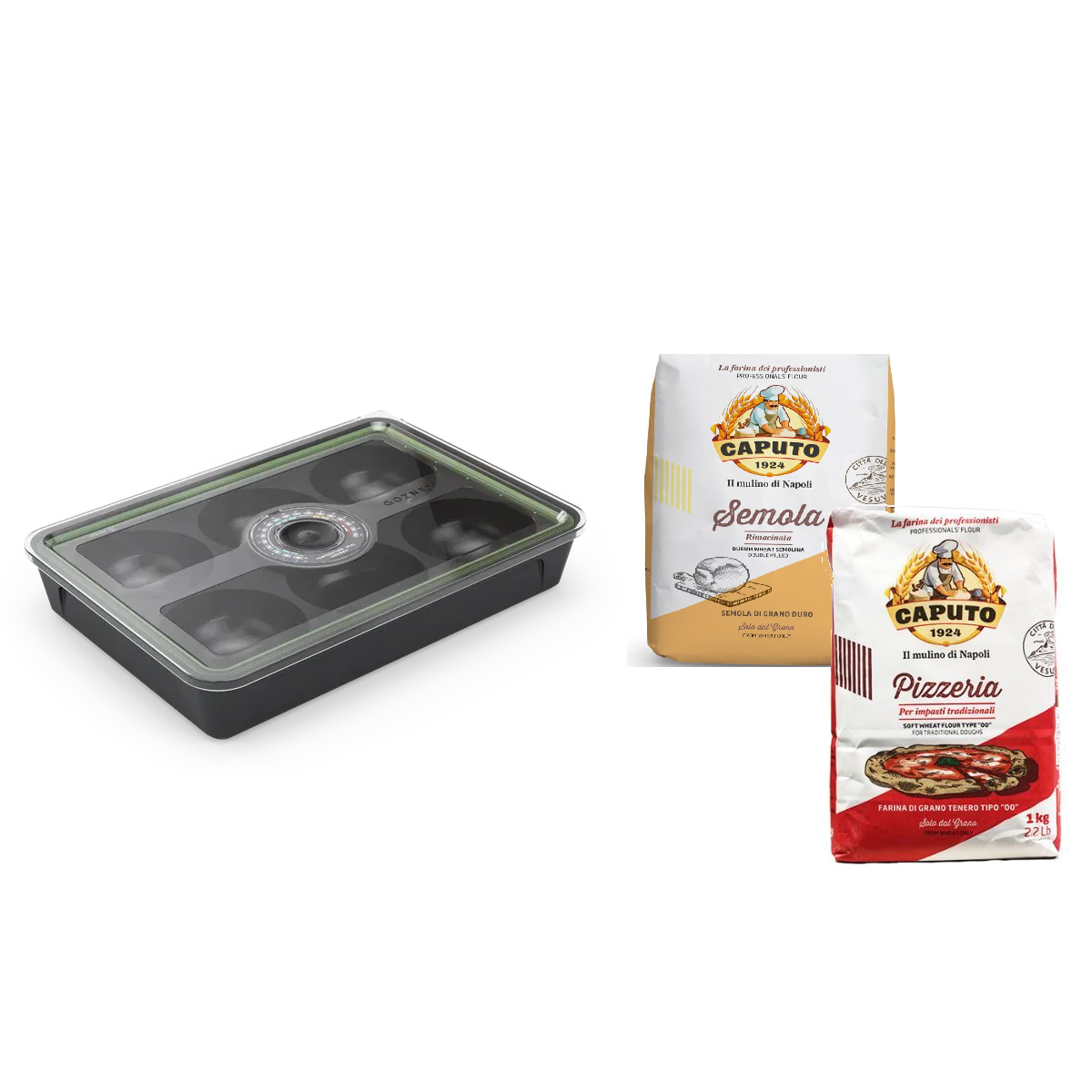 Ballen Box inkl. Caputo 2kg Mehl Starter Set