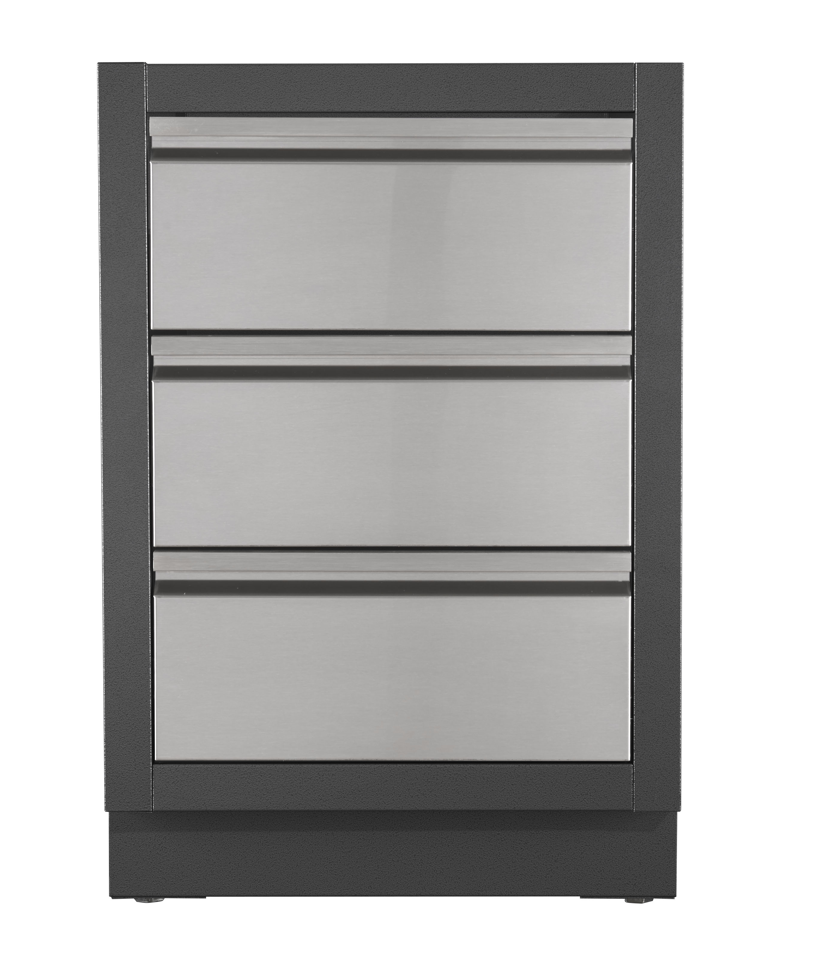 Oasis 3er Schubladenschrank/ EInbauschrank (oberes Fach, feste Blende)